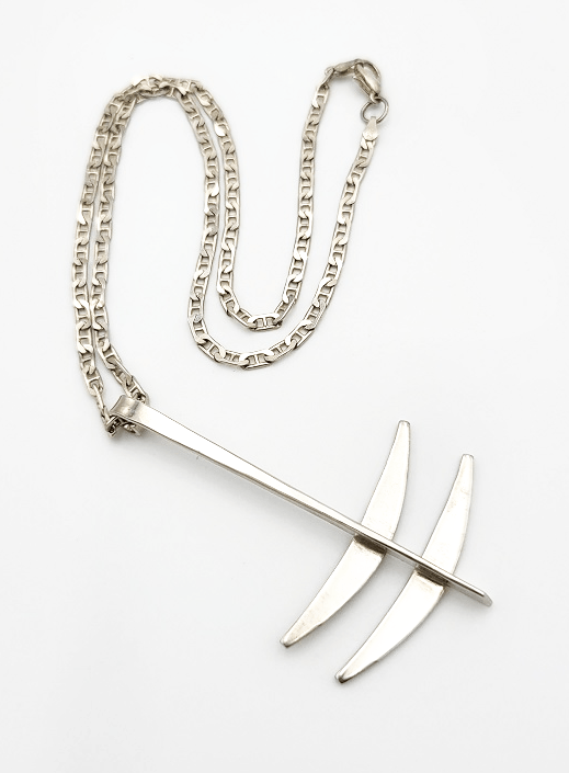 Norway Plus Designs Jewelry Superb Erling Christoffersen NORWAY+Designs Modernist Viking Necklace 1960s