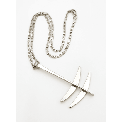 Norway Plus Designs Jewelry Superb Erling Christoffersen NORWAY+Designs Modernist Viking Necklace 1960s