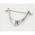 Norway Plus Designs Jewelry Tone Vigeland Norway+Designs Retro Modernist Sterling Viking Boat Brooch 60&