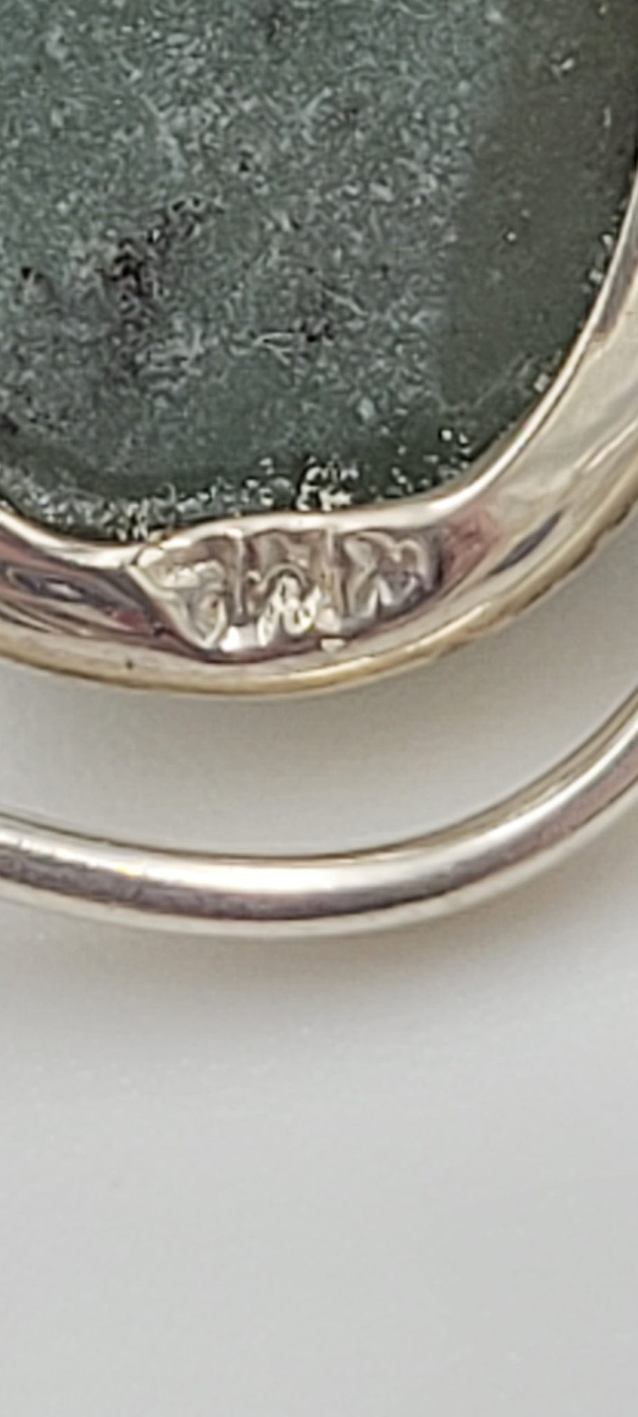 NWL Sterling Jewelry MCM Retro Atomic Sterling & Multi Stone 3-D Links Bracelet ﻿Circa 1950s Signed