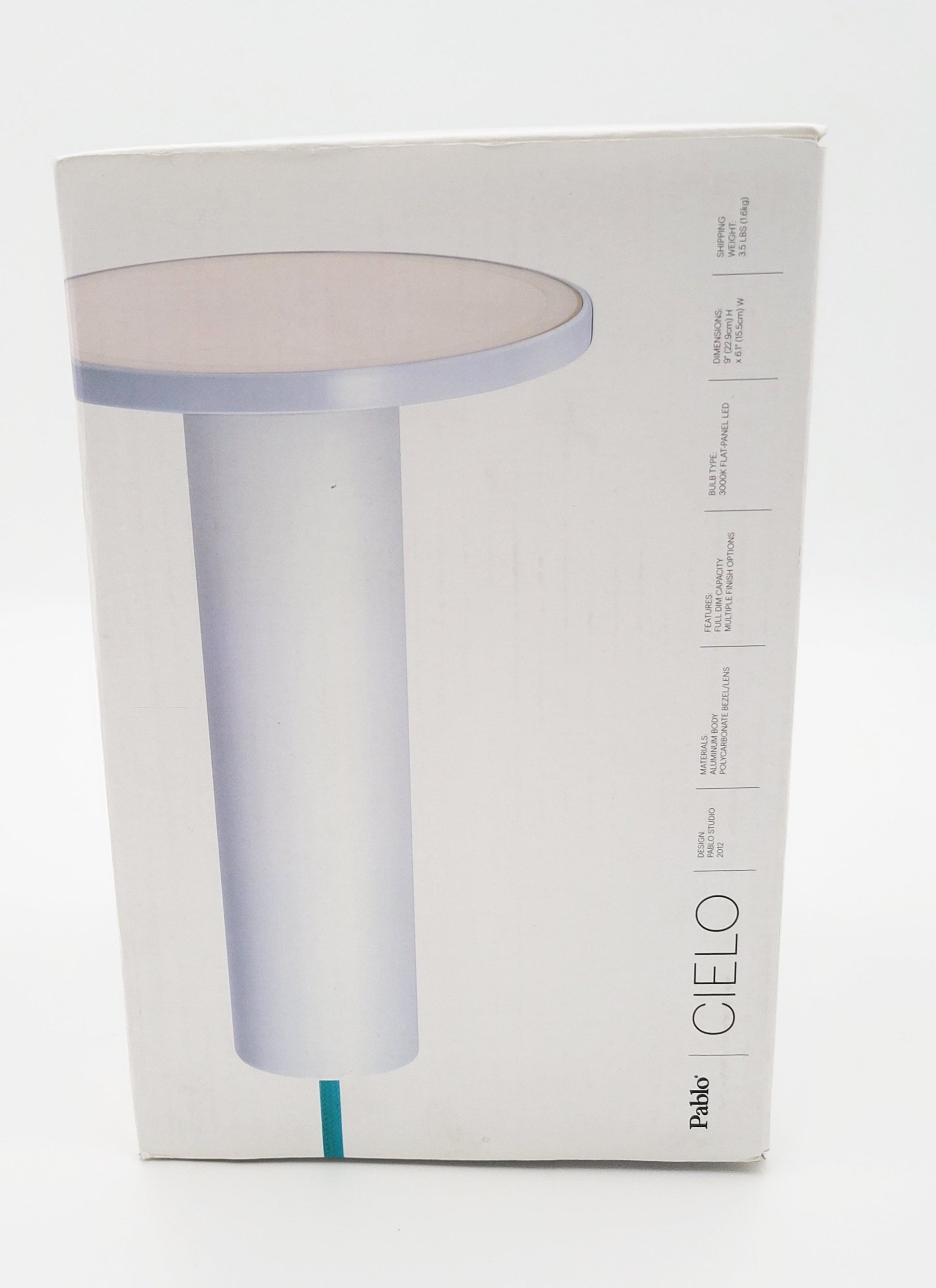 Pablo Cielo Lamps Pablo Designs "Cielo" Minimalist LED Pendant Light White Tomato Copper NIB