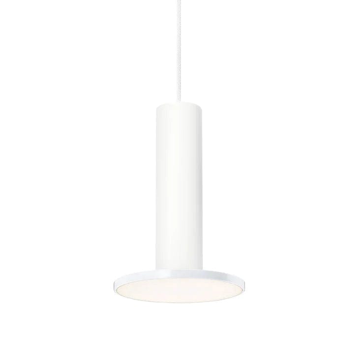 Pablo Cielo Lamps Pablo Designs "Cielo" Modernist Minimalist LED Pendant Light in All White NIB