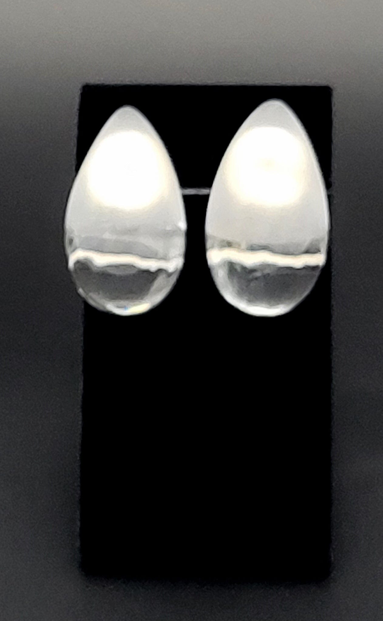 Patricia Von Musulin Jewelry RARE Patricia Von Musulin Sterling Lucite Modernist Runway Couture Earrings 1980s
