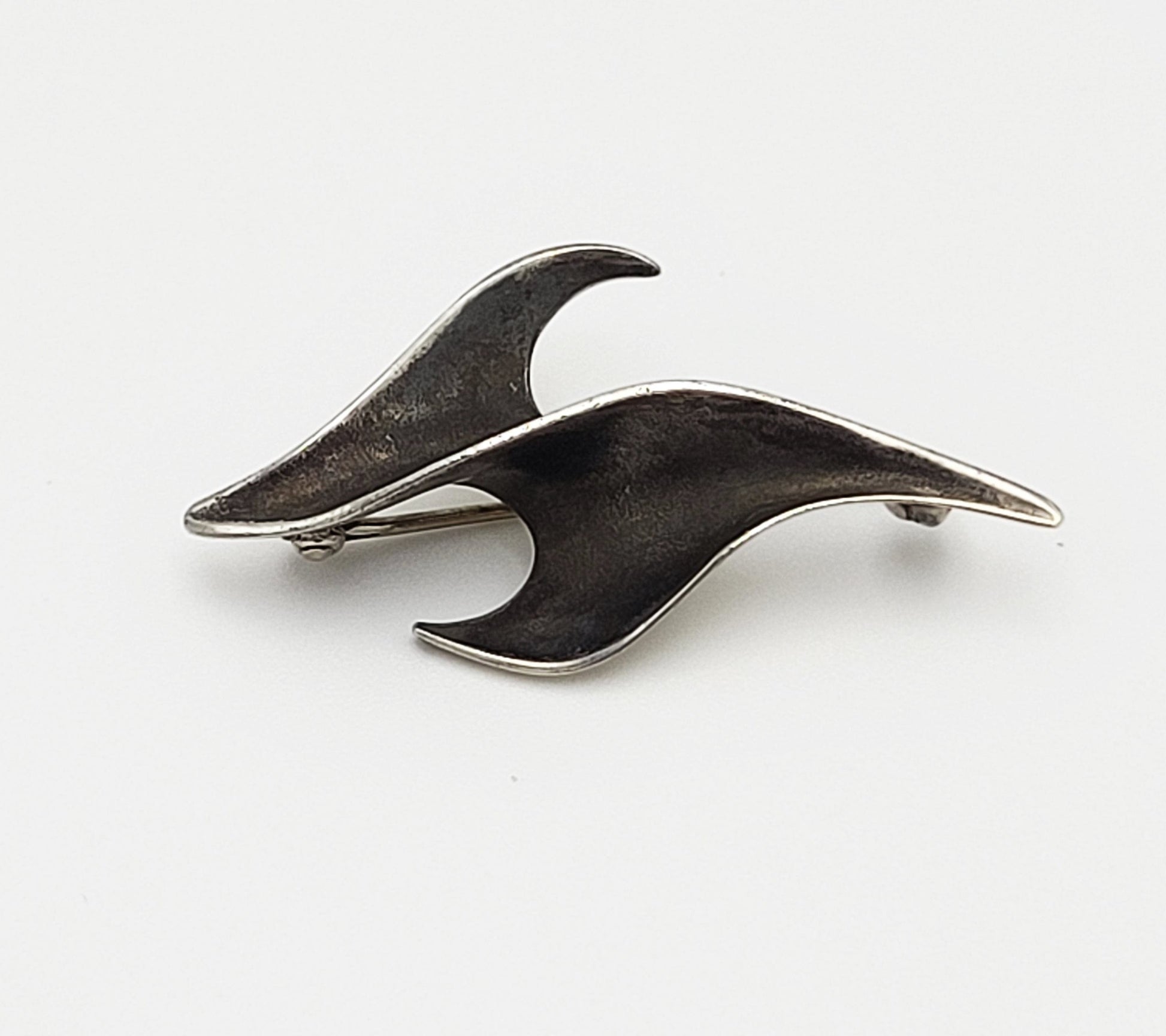 Ronald Hayes Pearson Jewelry USA Designer Ronald Hayes Pearson Abstract Modernist Sterling Brooch 1960s