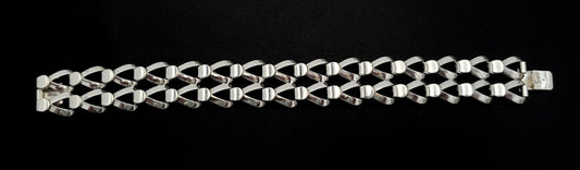 Sterling Bracelet Jewelry Designer Sterling Abstract Modernist Studio Bracelet