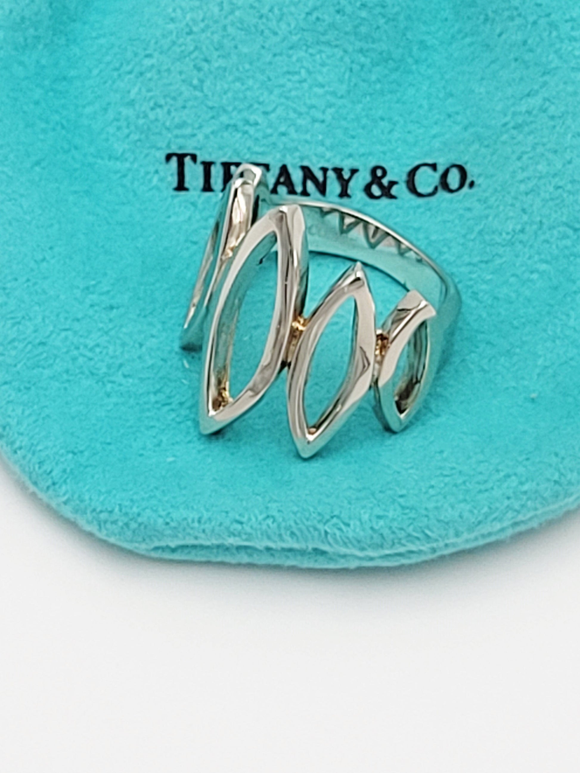 Tiffany & Co Sterling Large Modernist Architectural Ovals Cocktail