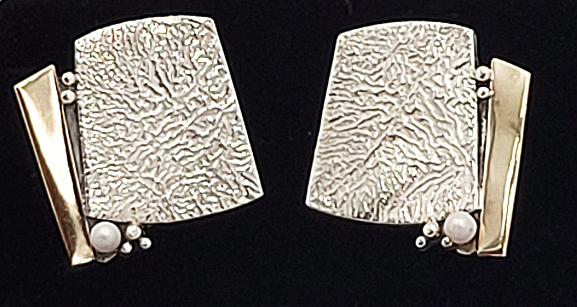 TMCMH Jewelry Artisan .925/14K Seed Pearl Artisan Earrings #3